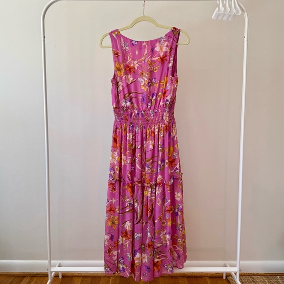 Floral Pink Maxi Dress - Picture 3 of 7
